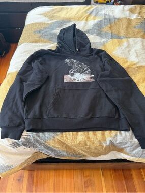 Denim Tears X Jafar Arthur Lerage Men's Black Graphic Pullover Hoodie Size 2X